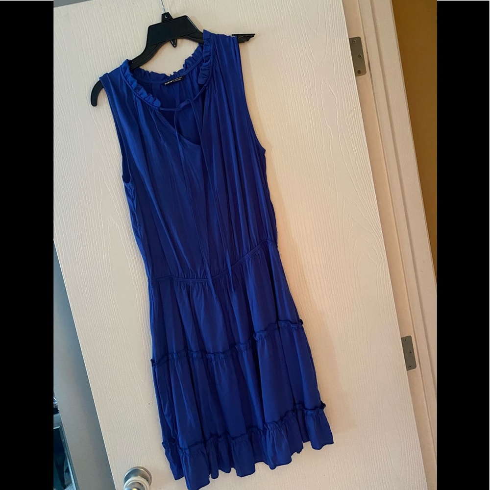 Blue midi dress